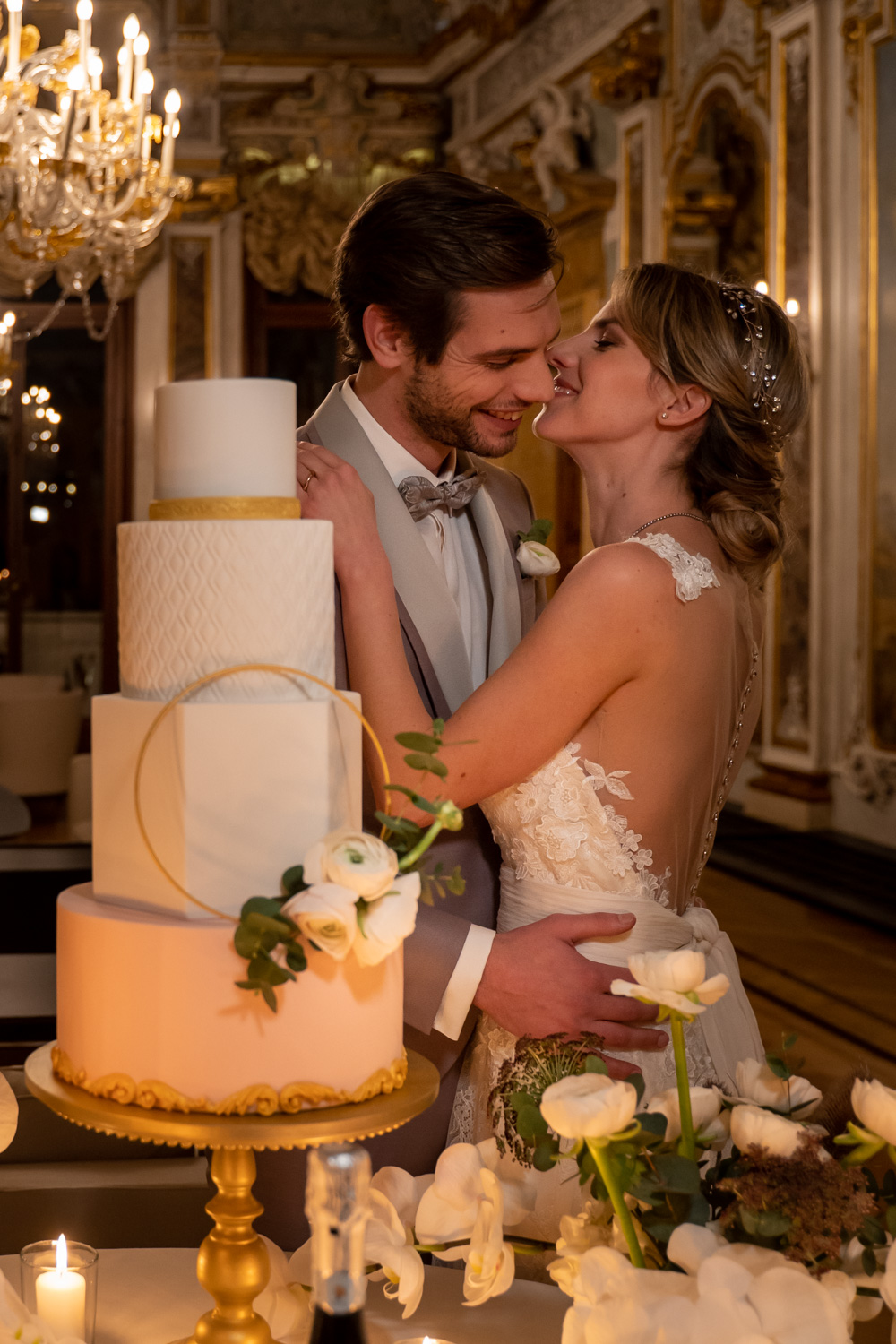 wedding cake matrimonio elegante di lusso venezia canal grande aman